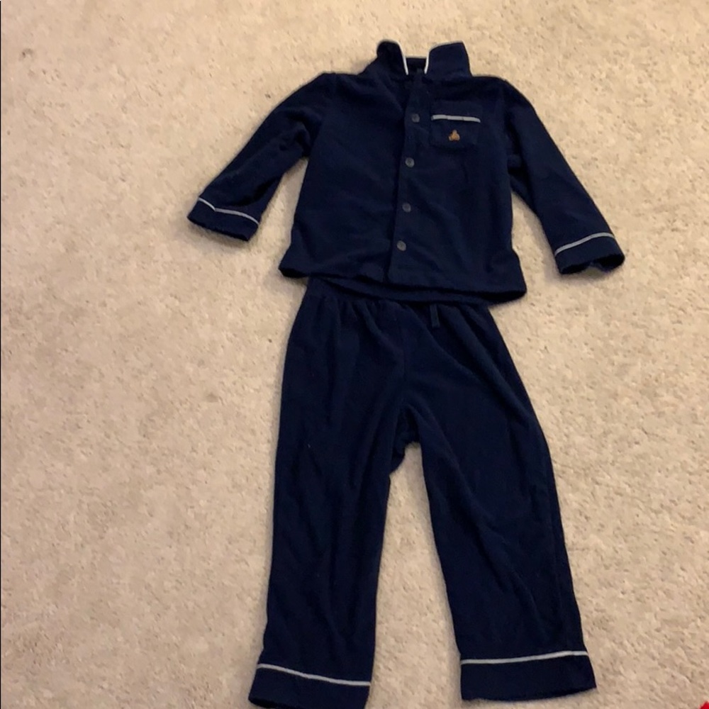 BabyGap size 3T navy button down PJs